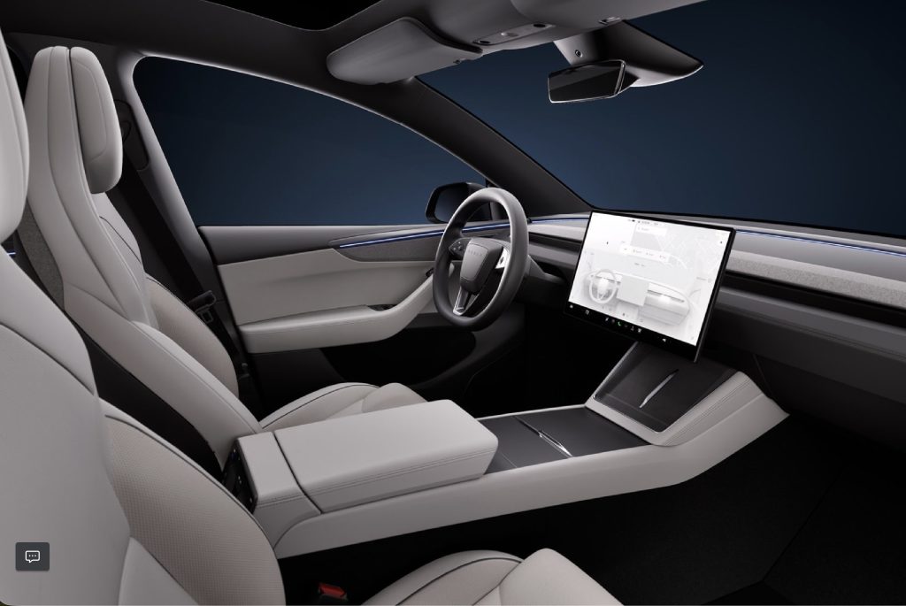 Intérieur du Tesla Model Y L