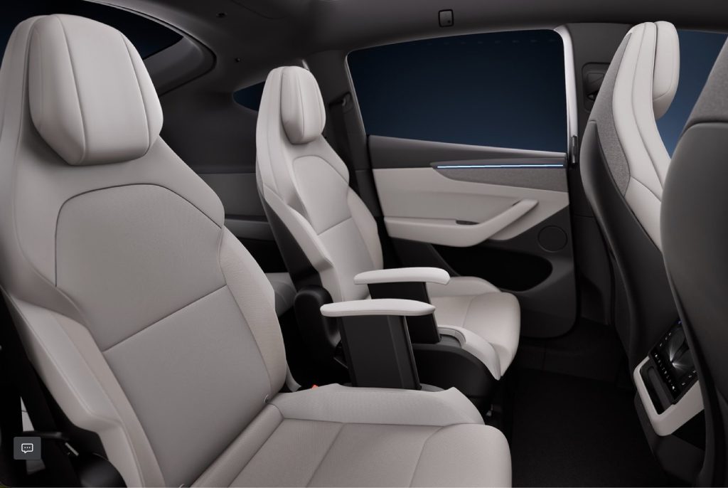 Intérieur du Tesla Model Y L