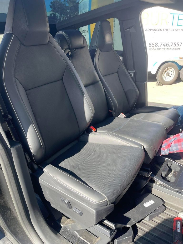 tesla cybertruck diy bench seat