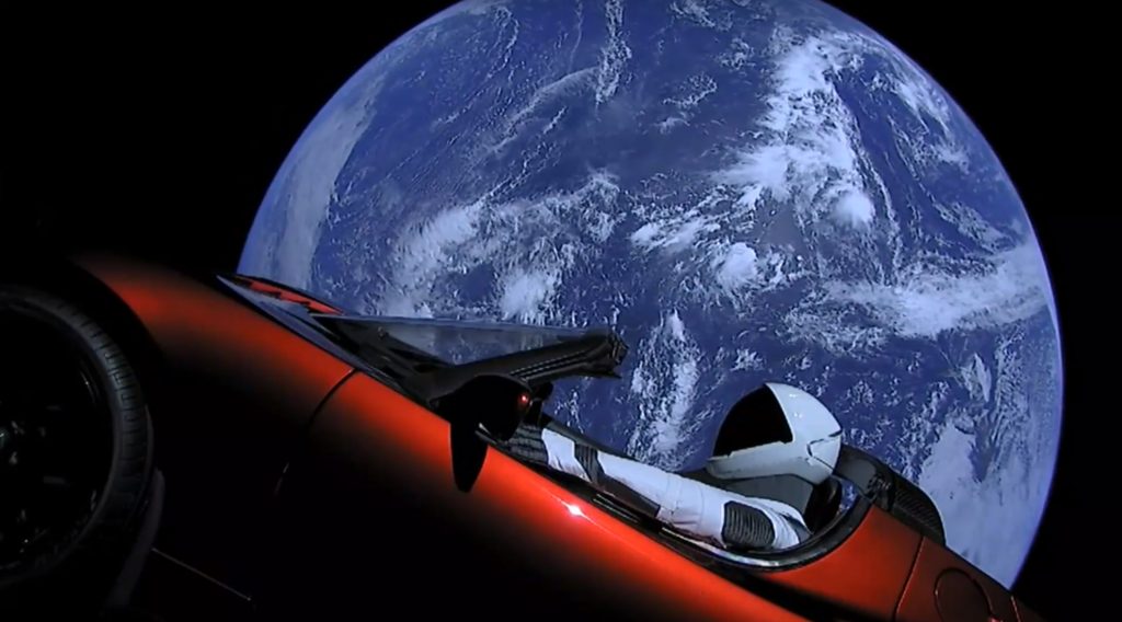 Roadster en orbite